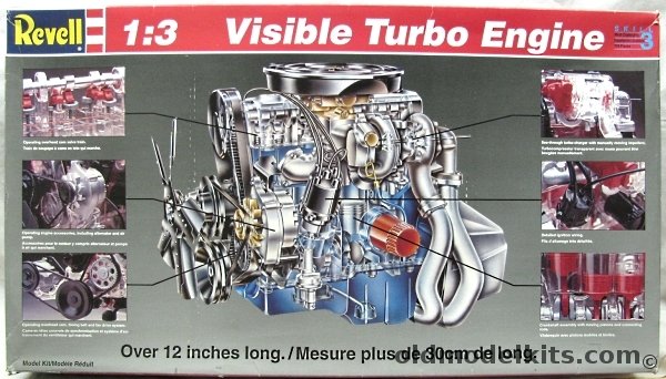 Revell 1/3 Ford Rokstock Operating Visible Turbo Engine with Optional Race Parts, 8882 plastic model kit